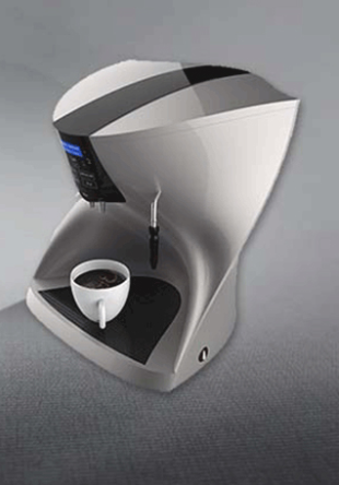 An industrial design sketch model of a coffee machine