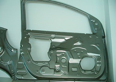 A sample part made from clear SLA resin showcasing its clarity