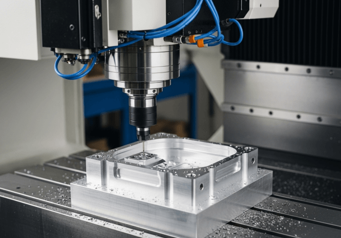 A clear PC housing before the polishing process, showing tool marks