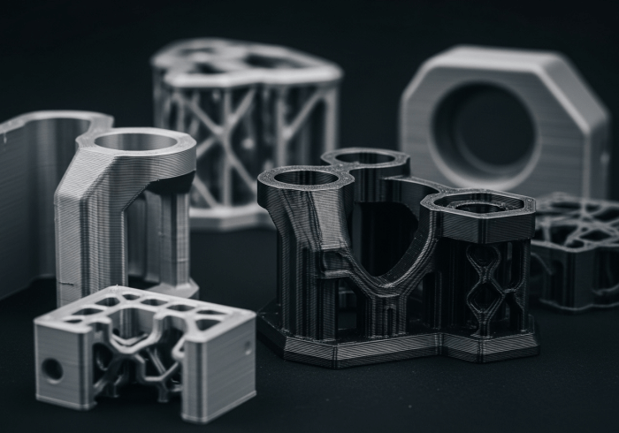 A durable nylon window frame, representative of parts made with MJF technology